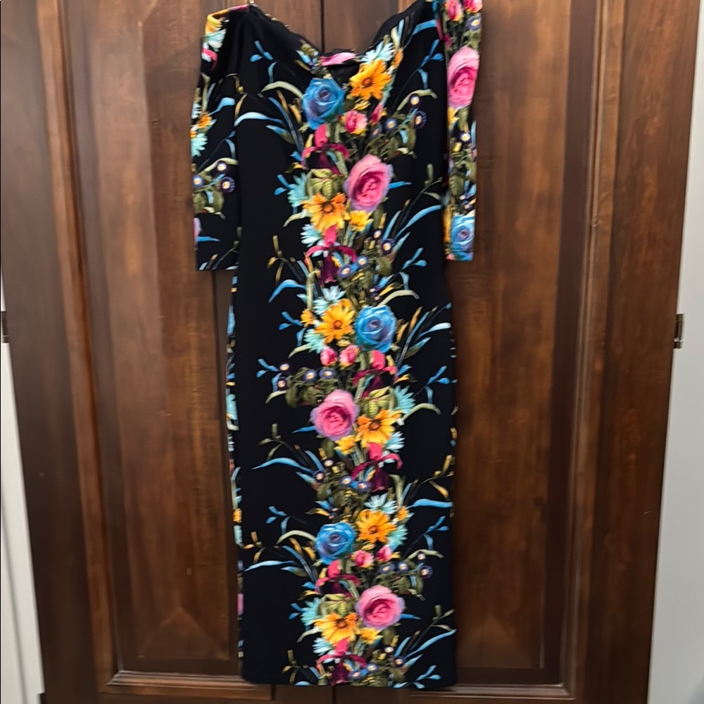 Floral Print Off-Shoulder Dress